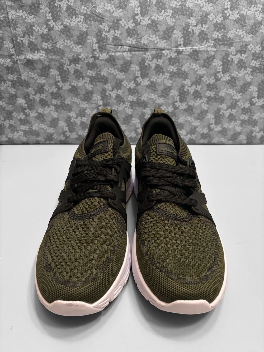 Avia Olive Knit Sneakers with white Outsole